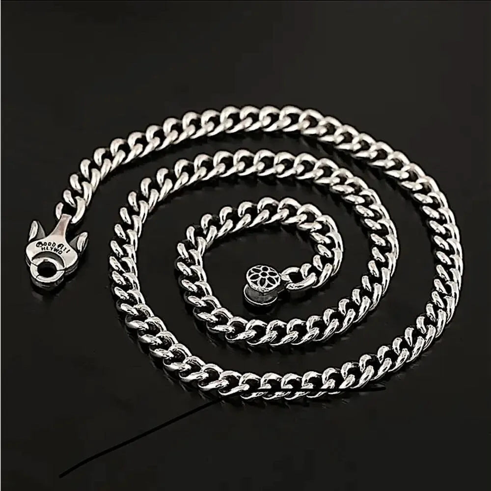Stainless Steel  Cuban Luxury Necklace, Thick Chain Link, Unisex, Designer